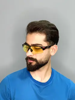 عینک آفتابی مردانه اورجینال زرد برند ری بن