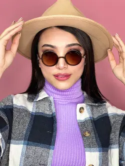 عینک آفتابی زنانه قهوه ای برند چنل