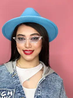 عینک آفتابی گربه ای شفاف دخترانه برند چنل