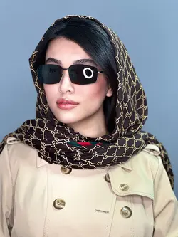 عینک دودی استاندارد زنانه مشکی a204 police