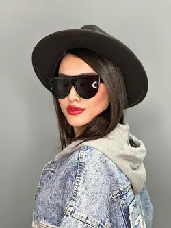 عینک آفتابی زنانه بلک برند a177 ysl مشکی