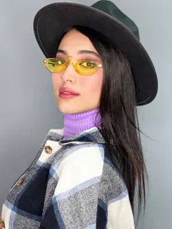 عینک شب دخترانه مارک گوچی زرد uv400