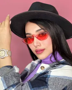 عینک آفتابی دخترانه گربه ای مارک گوچی قرمز uv400