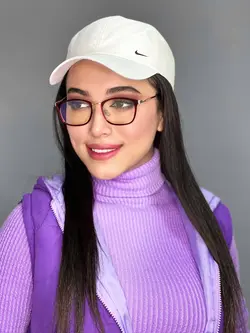 عینک طبی زنانه مدل جدید سبک اداری b96 مربعی