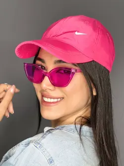 عینک آفتابی گربه ای برند گوچی صورتی v24 یووی 400