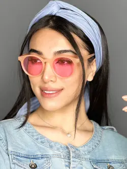عینک آفتابی زنانه مارک جنتل مانستر صورتی v18 یووی 400
