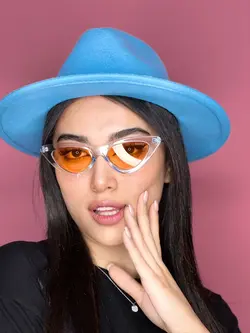 عینک آفتابی استاندارد زنانه گربه ای گوچی v6 نارنجی