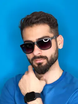 عینک افتابی یووی 400 کائوچویی RAY BAN NINJA
