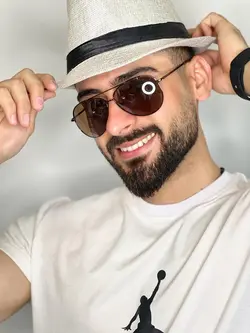 عینک قهوه ای ری بن  فرم فلزی