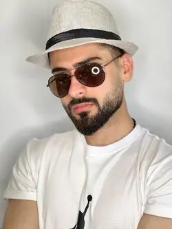 عینک قهوه ای ری بن  فرم فلزی