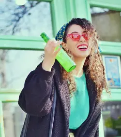 عینک آفتابی دخترانه گربه ای قرمز بولگاری جدید