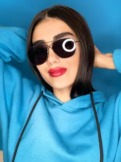 عینک زنانه پلی کربنات ضربدری مشکی