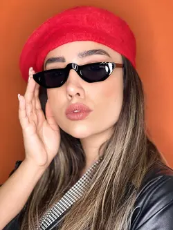 عینک پیرسینگ دار دخترانه مشکی برند گوچی k11