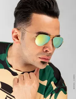 عینک آفتابی مردانه مدل آینه ای RAY BAN خلبانی