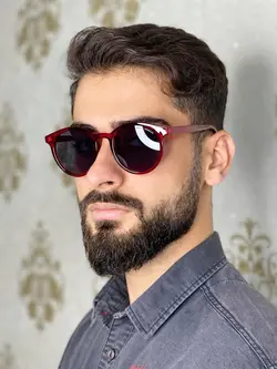 عینک دودی مردانه جنتل منستر زرشکی عدسی مشکی