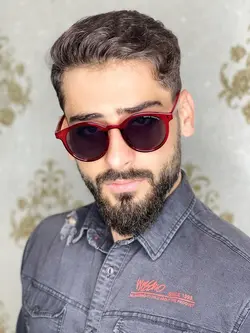 عینک دودی مردانه جنتل منستر زرشکی عدسی مشکی