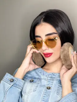 عینک آفتابی زرد زنانه گرد جنتل منستر uv400