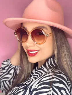 عینک آفتابی گرد خاص زنانه مارک بانگ قهوه ای