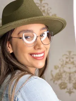 عینک طبی زنانه مشکی بلوکات برند فندی گربه ای