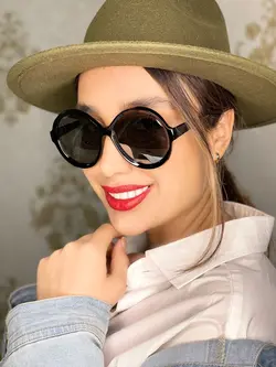 عینک آفتابی اورجینال زنانه گرد مشکی برند بانگ