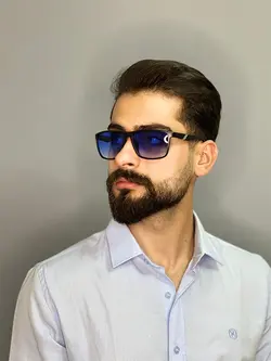 عینک آفتابی مردانه یووی دار رنگ آبی