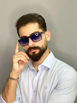 عینک آفتابی مردانه یووی دار رنگ آبی