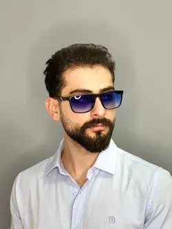 عینک آفتابی مردانه یووی دار رنگ آبی
