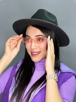 عينک آفتابی زنانه اورجينال گربه ای صورتی برند چنل
