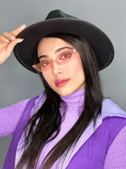 عينک آفتابی زنانه اورجينال گربه ای صورتی برند چنل