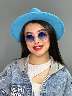 عینک آفتابی گرد آبی دخترانه برند ری بن