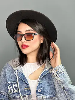 عینک آفتابی زنانه جدید قهوه ای a172 spy