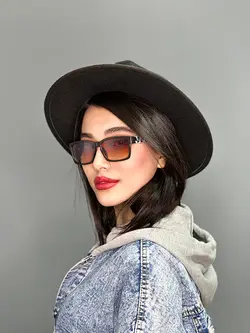 عینک آفتابی زنانه جدید قهوه ای a172 spy