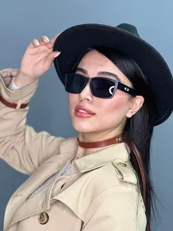عینک دودی مشکی اورجینال زنانه برند a158 spy