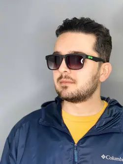 عینک دودی پسرانه اسپای مشکی آبی سری جدید spy uv400