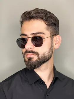 عینک افتابی  ری بن پلاریزه شیشه نشکن مخصوص رانندگی فرم فلزی CORSI