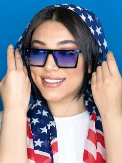عینک اسپرت tik tok  ابی