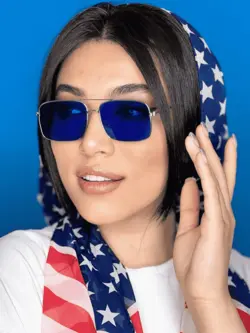عینک آفتابی زنانه رنگ آبی مارک پلیس
