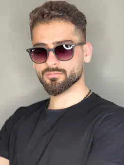 عینک افتابی ری بن کائوچویی سبک درجه یک (دو)