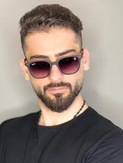 عینک افتابی ری بن کائوچویی سبک درجه یک (دو)