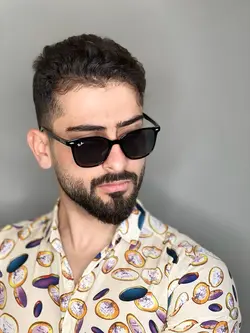 عینک ری بن ویفری دکمه دار پروانه ای