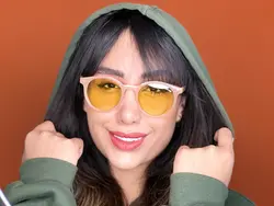 عینک جنتل منستر gentle monster کرم زرد