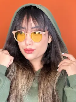 عینک جنتل منستر gentle monster کرم زرد