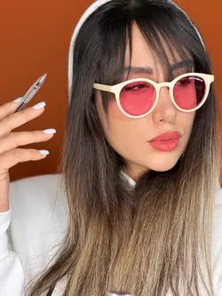 عینک افتابی جنتل منستر جدید شیری صورتی
