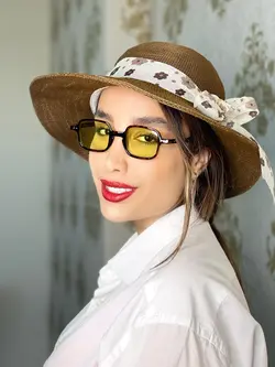 عینک آفتابی زرد زنانه دید در شب چنل