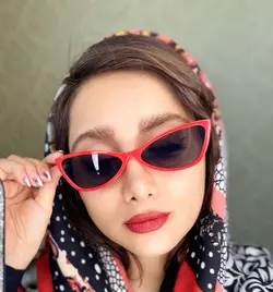 عینک آفتابی زنانه کشیده قرمز