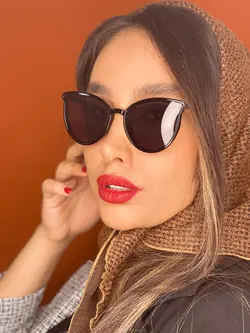 عینک آفتابی یووی 400  گربه ای قهوه ای