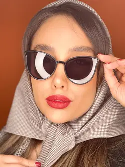 عینک آفتابی یووی 400  گربه ای قهوه ای