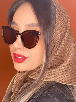 عینک آفتابی یووی 400  گربه ای قهوه ای