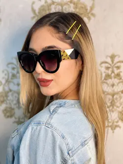 عینک آفتابی زنانه فندی دسته پهن 3 رنگ