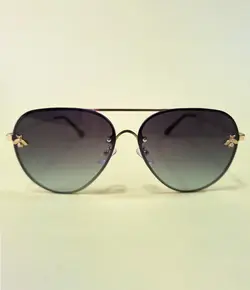 عینک آفتابی زنانه خلبانی برند فندی یووی ۴۰۰